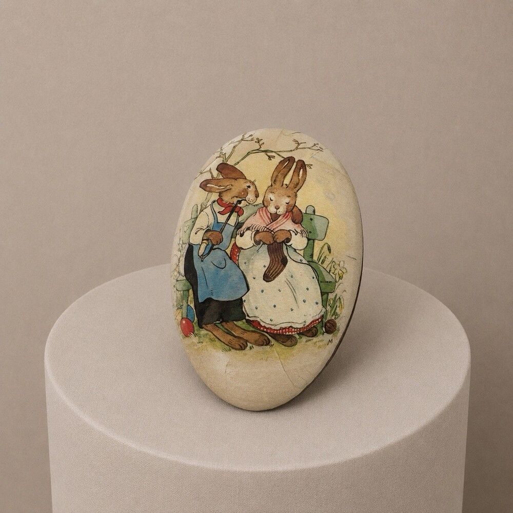 Vintage Paper Mache Easter Eggs Made In Germany